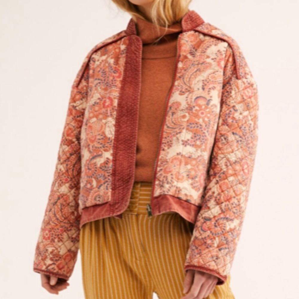 Free People Great Escape Quilted Dolman Jacket